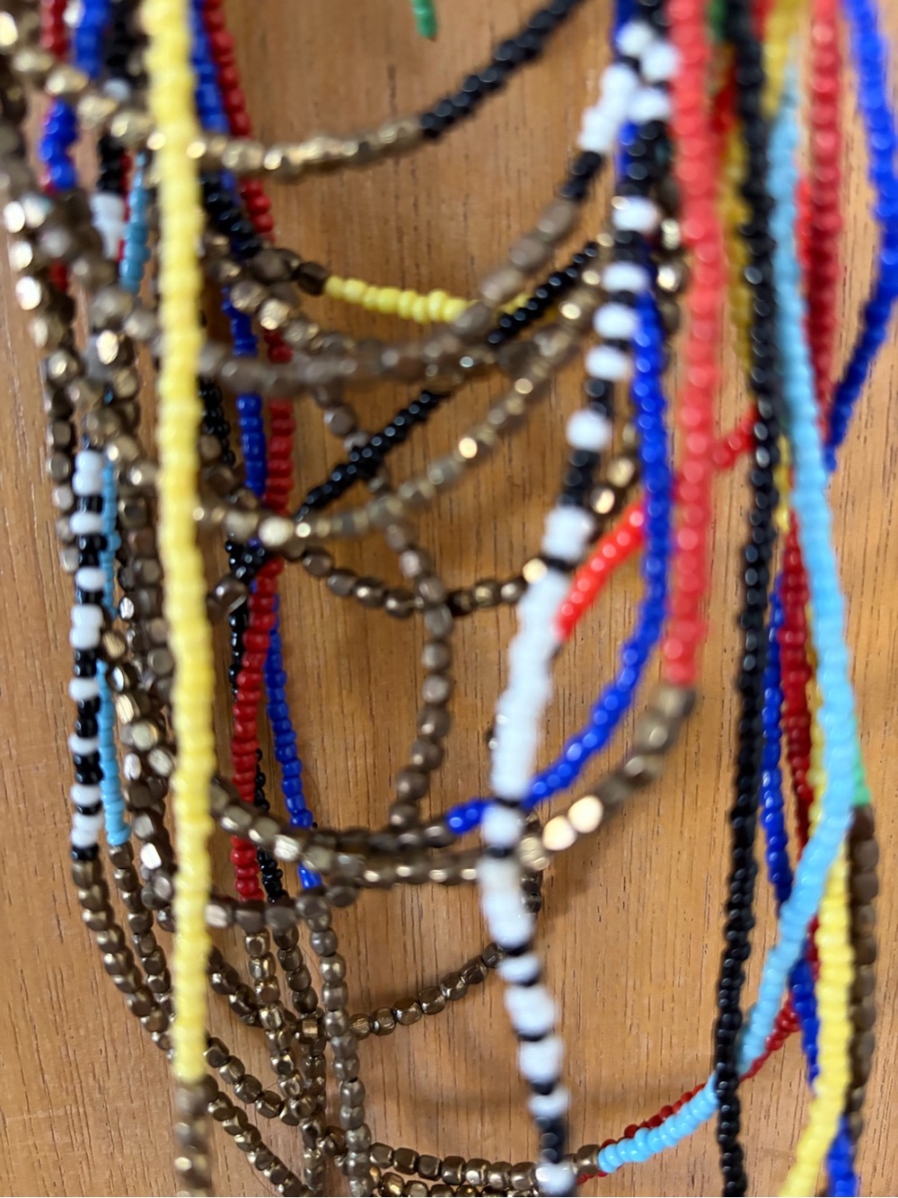 Mango Multi-Color Beaded Hair Accessory - Picture 4 of 4